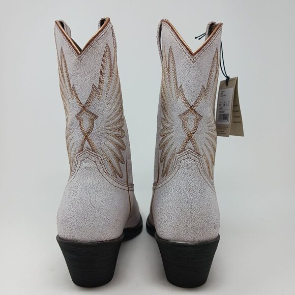 Ariat GOLDIE Western Boots Size 7.5 Distressed White NWT Cowboy Cowgirl Country - Picture 7 of 11
